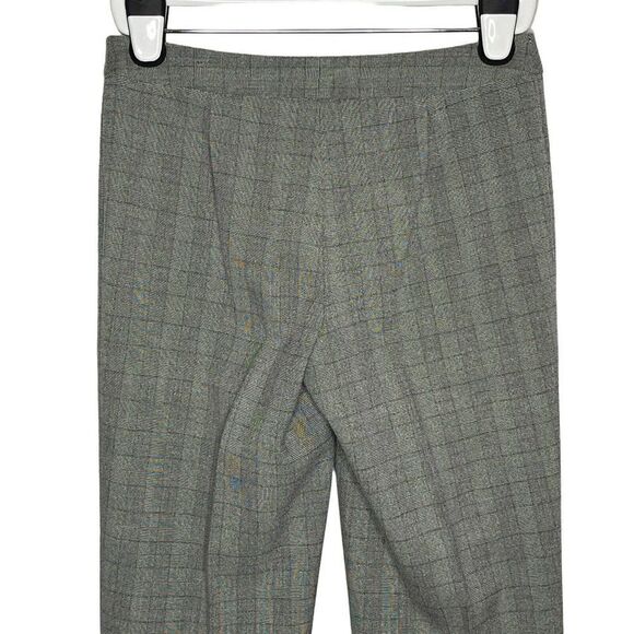 NWOT. Atelier Gray Plaid Dress Pants 4 Stretch Dark Academia Trousers - Picture 6 of 7